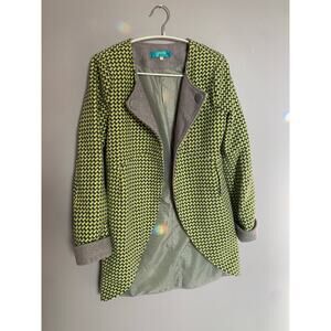 Francesca's Collection Buttons brand 90% wool riding‎ jacket peacoat blazer SM